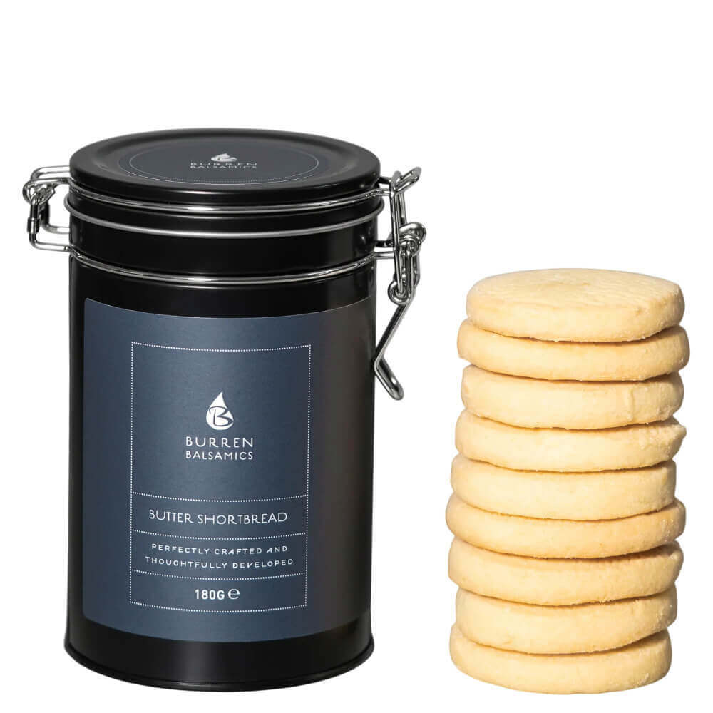 Burren Balsamics Butter Shortbread in Tin 180g